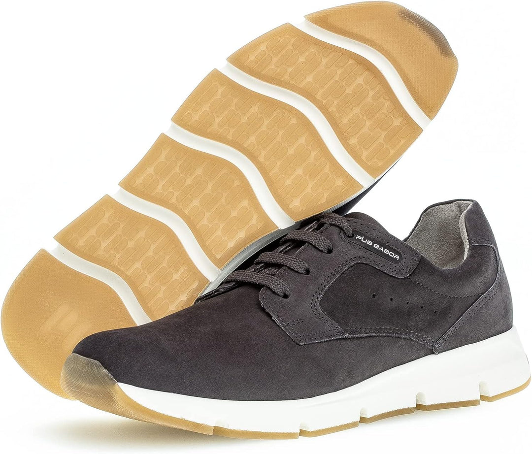 Pius Gabor Herren Sneaker Low,Halbschuhe,zertifiziertes Leder,Wechselfussbett,Superflex Sohle,strass