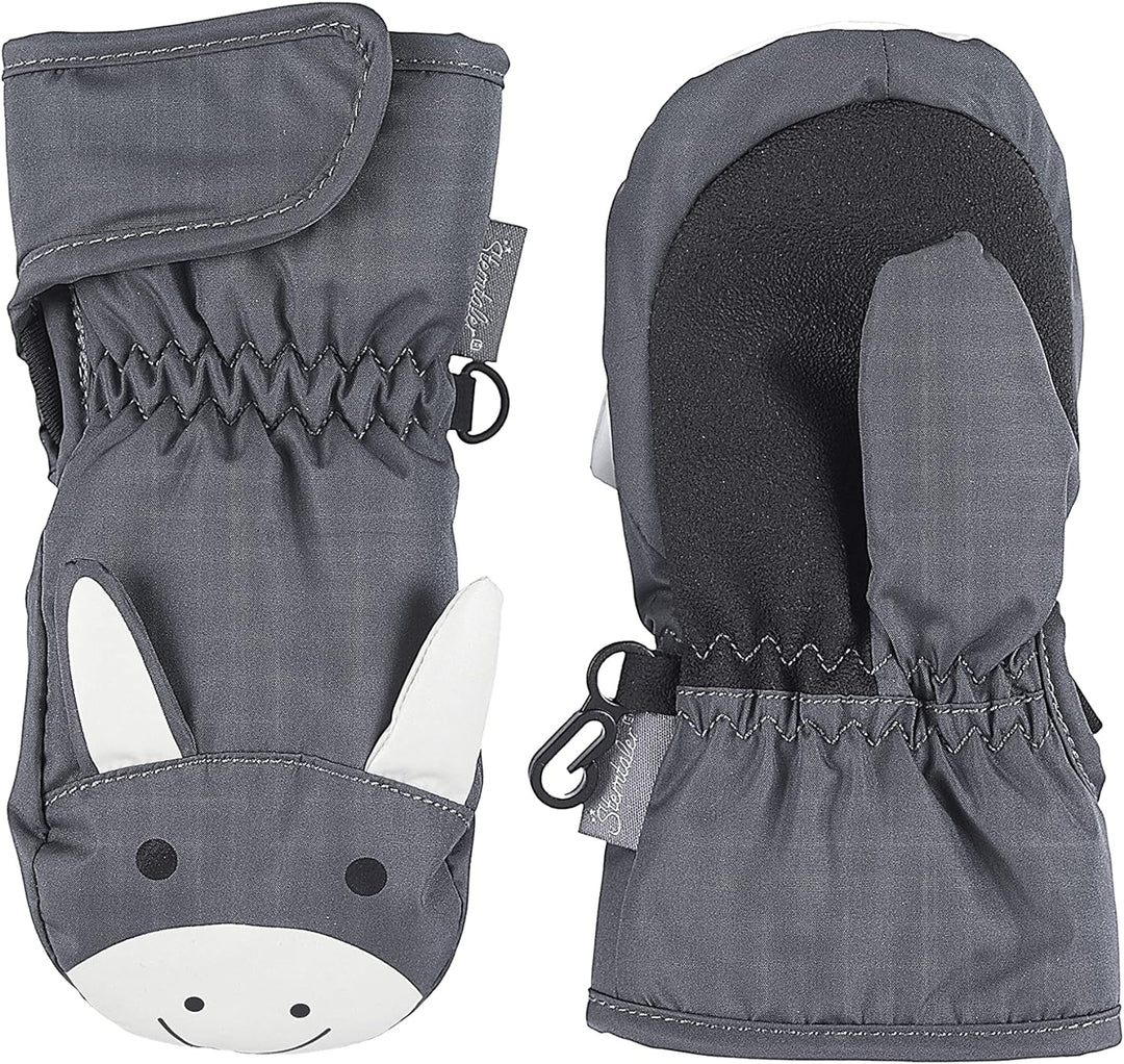 Sterntaler Unisex Kinder Fäustel Baby Fäustling Esel Emmi 2 Dunkelgrau, 2 Dunkelgrau