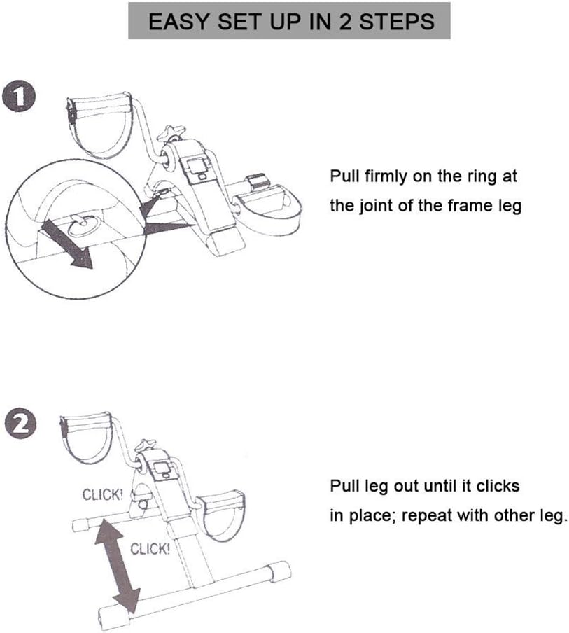 Mini Heimtrainer, Pedaltrainer Mini Bike Heimtrainer Arm- und Beintrainer Fitness Trainer Senioren |