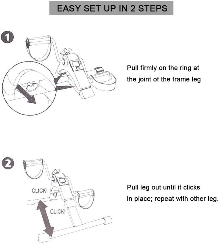 Mini Heimtrainer, Pedaltrainer Mini Bike Heimtrainer Arm- und Beintrainer Fitness Trainer Senioren |