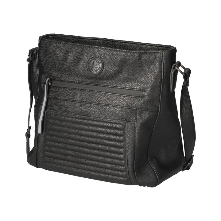 Rieker Damen H1481 Umhängetasche Schwarz, Schwarz