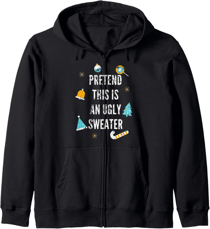 Stellen Sie sich vor, dies ist ein hässlicher Pullover Kapuzenjacke