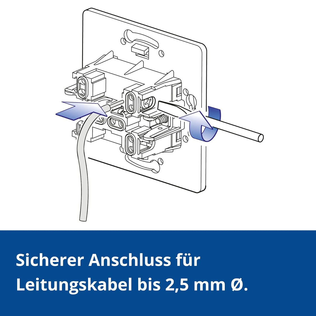 ALING-CONEL | PRESTIGE-Line | Unterputz-TV/RF/SAT Antennendose | Abschlussdose mit drei Ausgängen |