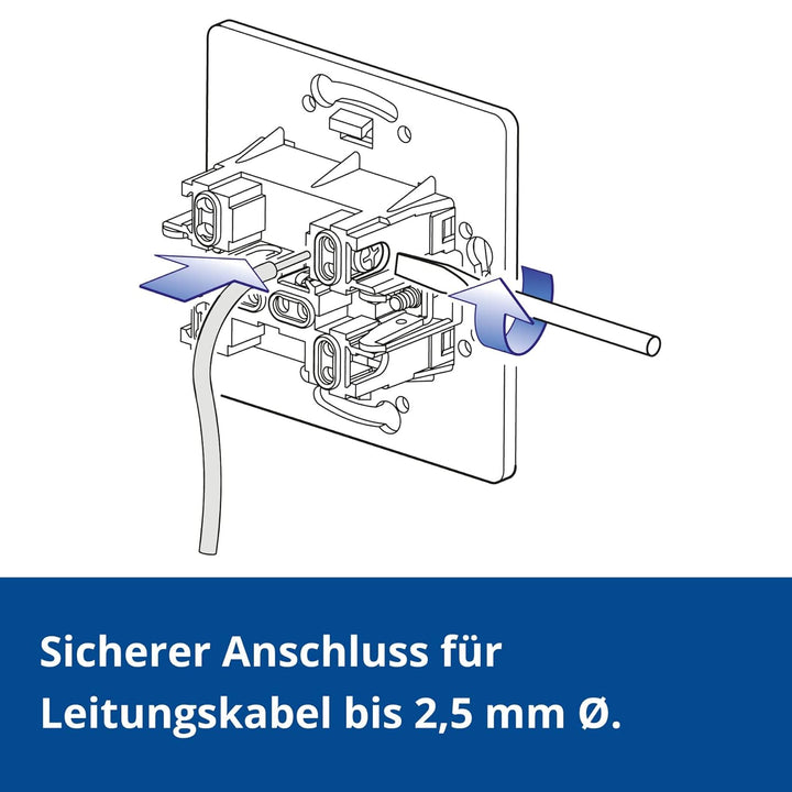 ALING-CONEL | PRESTIGE-Line | Unterputz-TV/RF/SAT Antennendose | Abschlussdose mit drei Ausgängen |