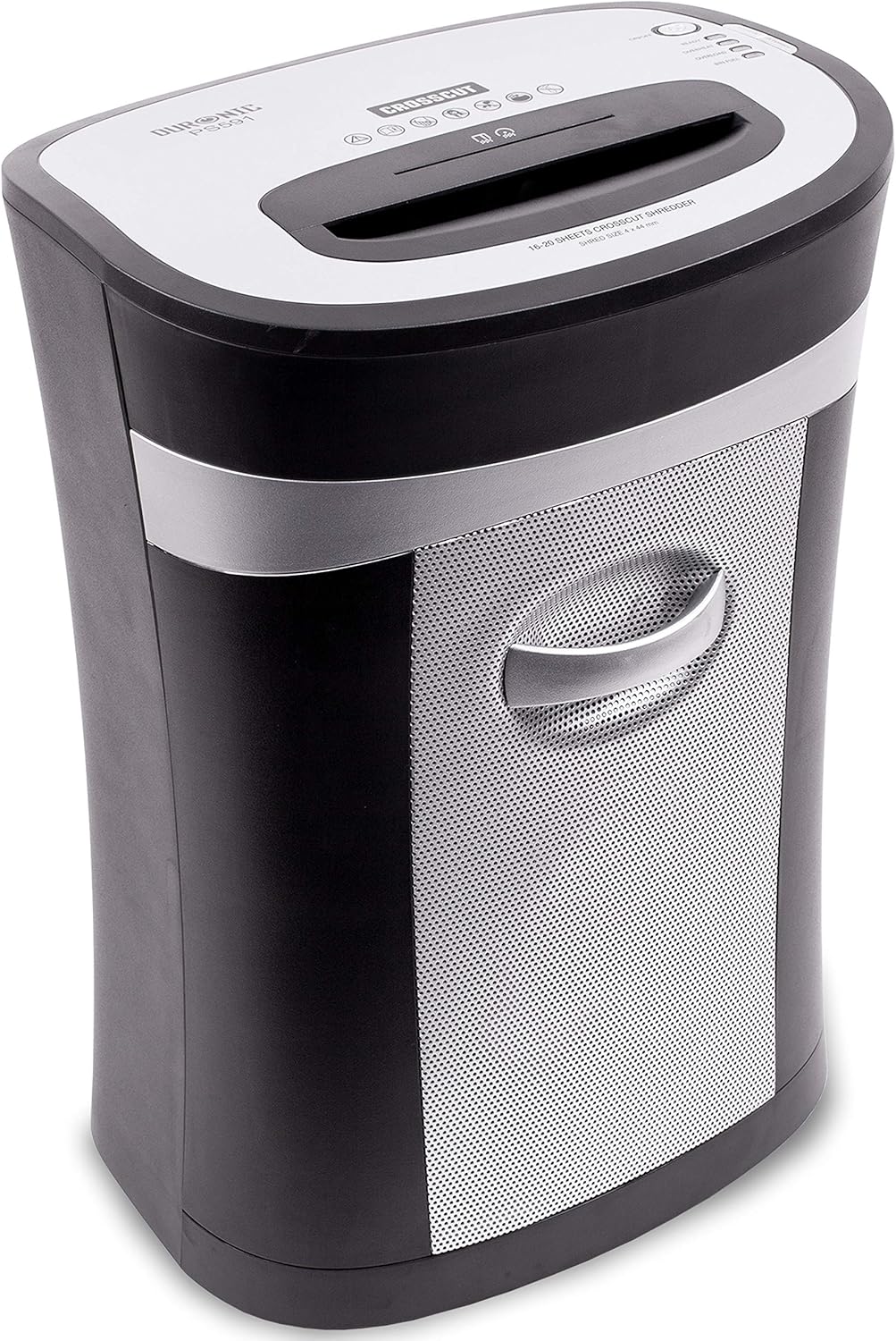 Duronic PS591 Aktenvernichter, Schredder mit Sicherheitsstufe P2, Reisswolf für Büro und Home-Office