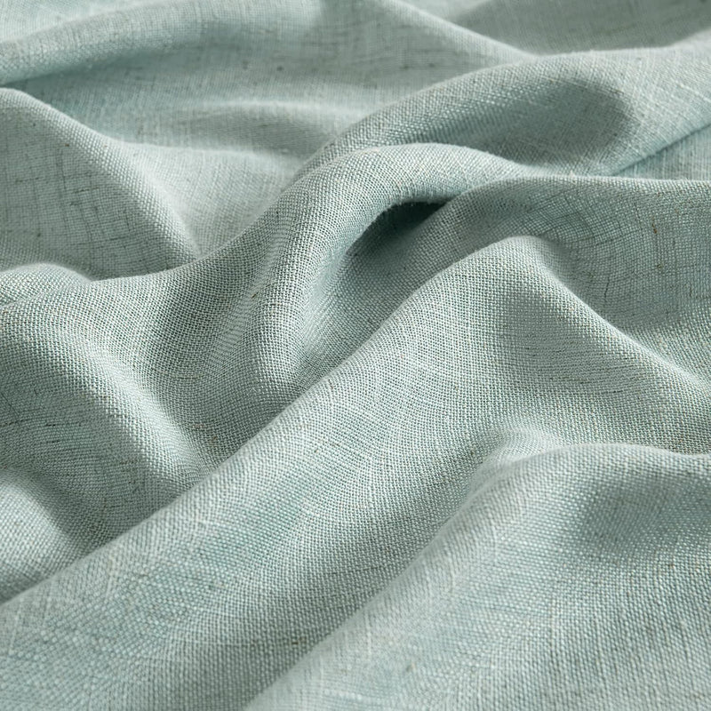 MIULEE Gardinen Vorhänge mit ösen Voile Vorhang kurz Modern Leinenoptik Halbtransparent Ösenvorhang