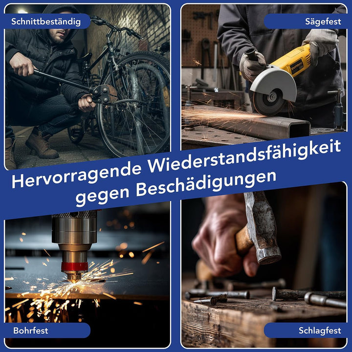 AGT Fahrradschloss: E-Scooter-Handschellenschloss mit 3 Schlüsseln und 92 cm Gesamlänge (eScooter-Sc