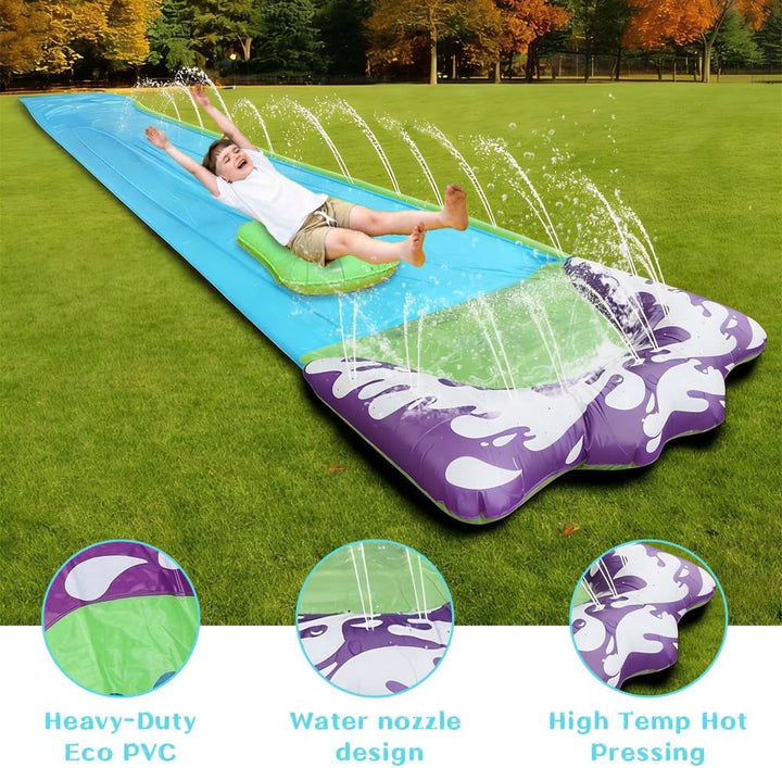 Wasserrutsche, 480*70cm Wasserrutsche Garten für Kinder, Wasserrutsches Garten mit Ersatzteile, Somm