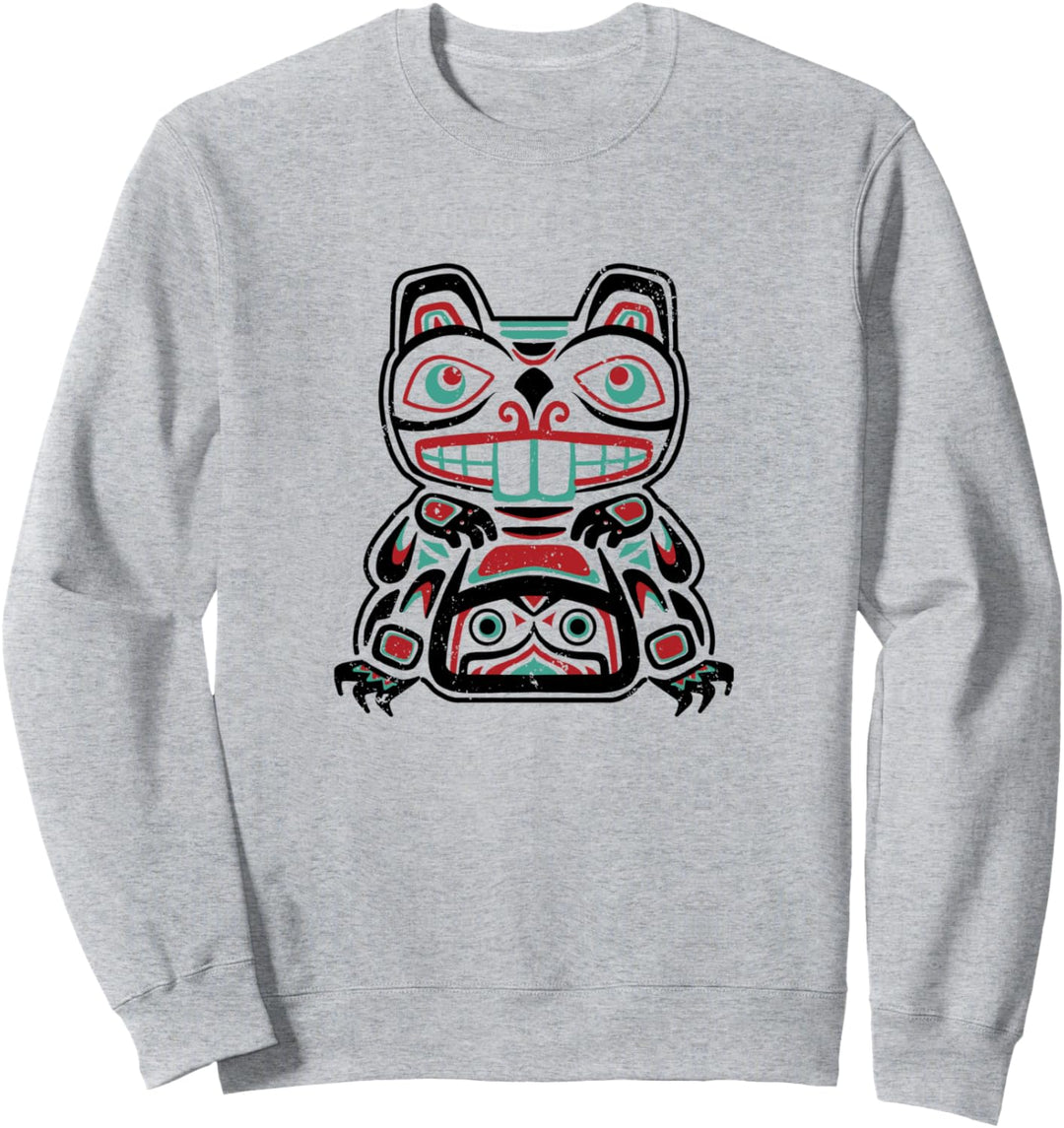 Indianer Biber Astrologisches Zeichen Tierkreiszeichen India Sweatshirt