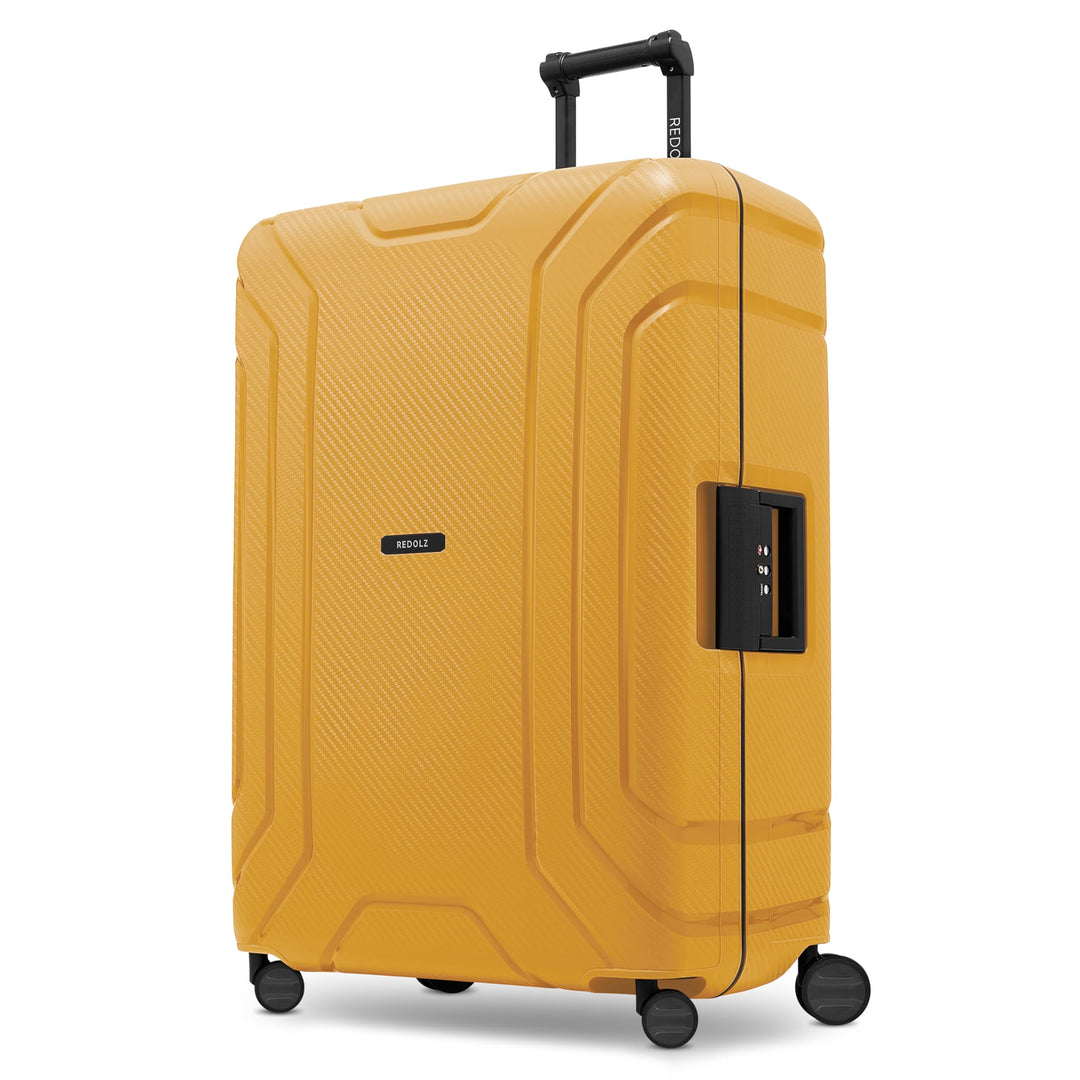 REDOLZ Hartschalen Check-in Koffer ohne Reissverschluss | 3-Punkt-Verschluss-System | Grosser XL Tro