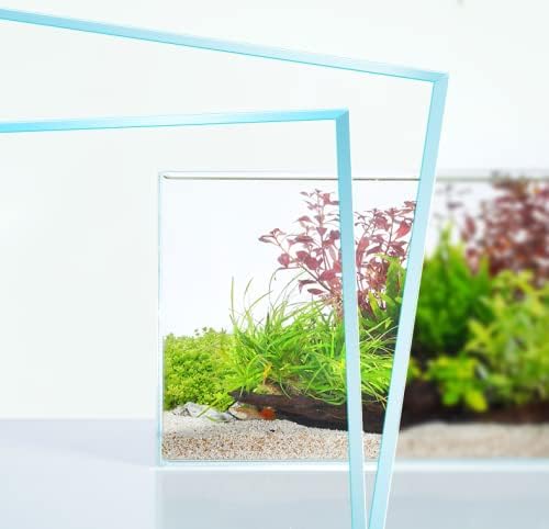 Würfel Fischglas 15 * 11 * 13CM - Ultraweisses Glas Aquarium | Kompakt Becken für Heimdekoration 15*