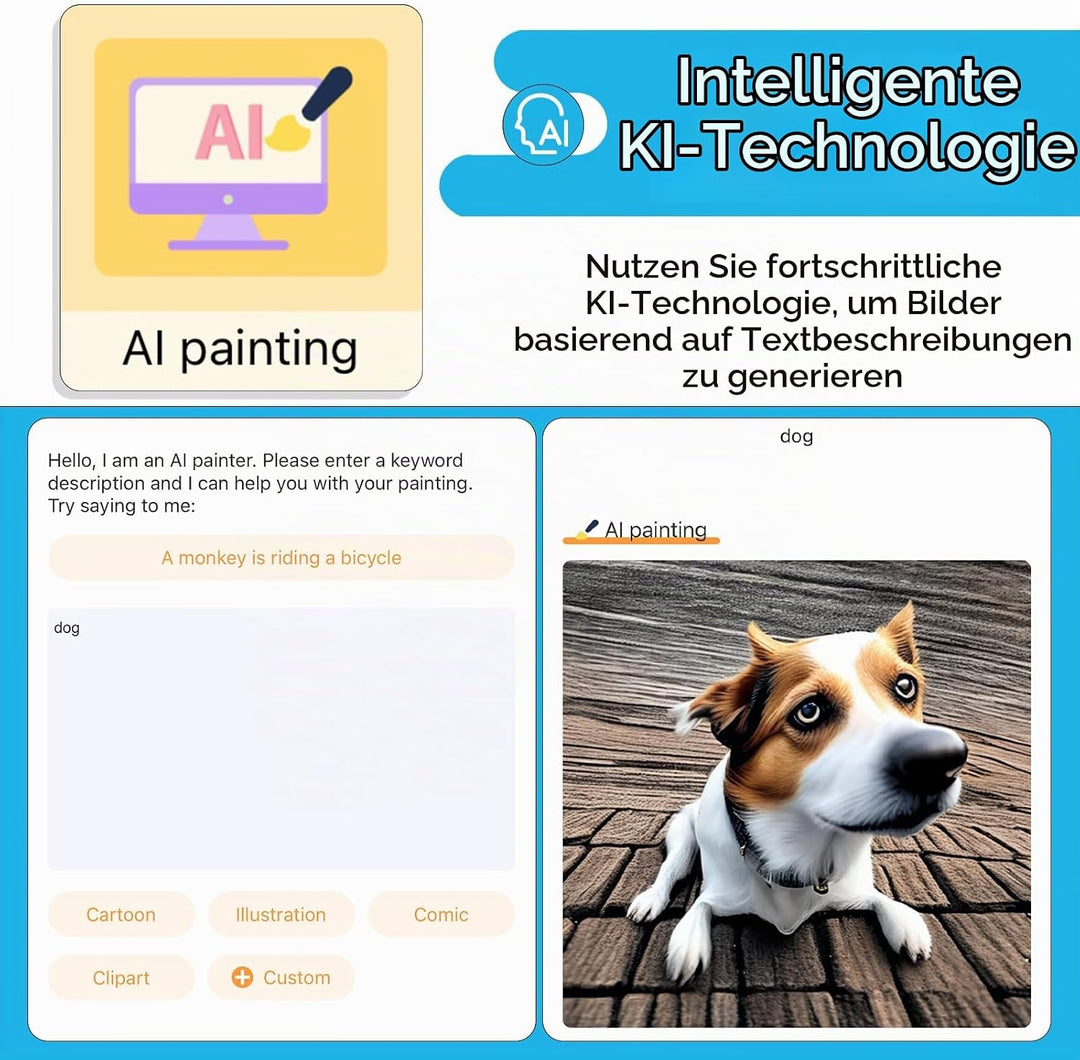 HuiJuKeJi Mini Drucker, Taschendrucker, Mini Fotodrucker für Smartphone, Sticker Drucker, Thermo Fot
