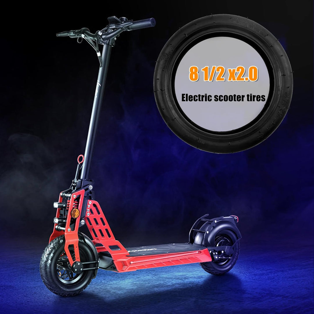 MEGHNA E Scooter Reifen mit Schlauch 8 1/2 x2, Reifen schlauch für E Scooter,Abriebfest & Rutschfest