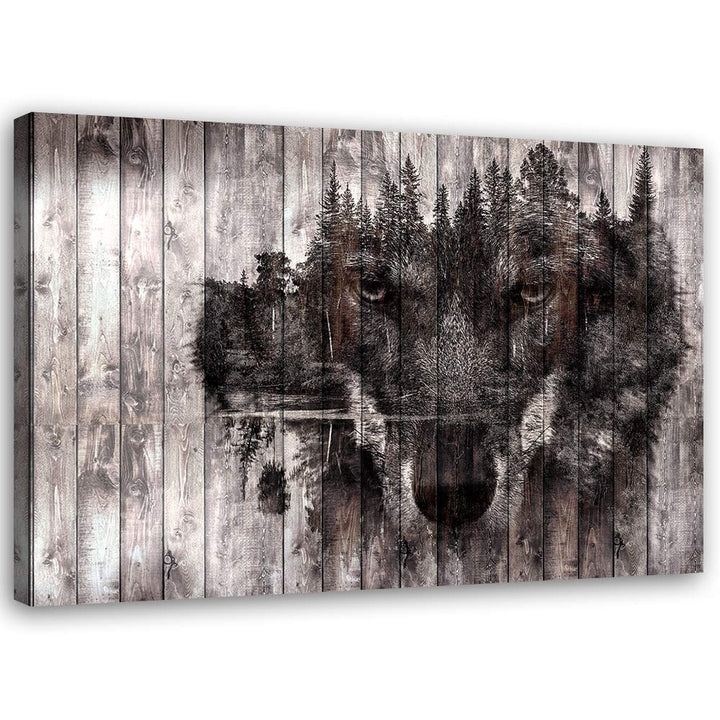Feeby Bild auf Vlies Leinwand Tierische Natur 90x60 cm Kunstdruck Modern Wandbilder Deko Flur Wohnzi