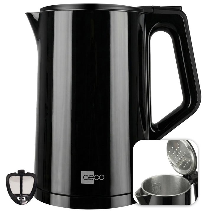 aeco AQA PRO elektrischer Wasserkocher Edelstahl Tee-Kocher Teebereiter electric kettle tea-maker bo