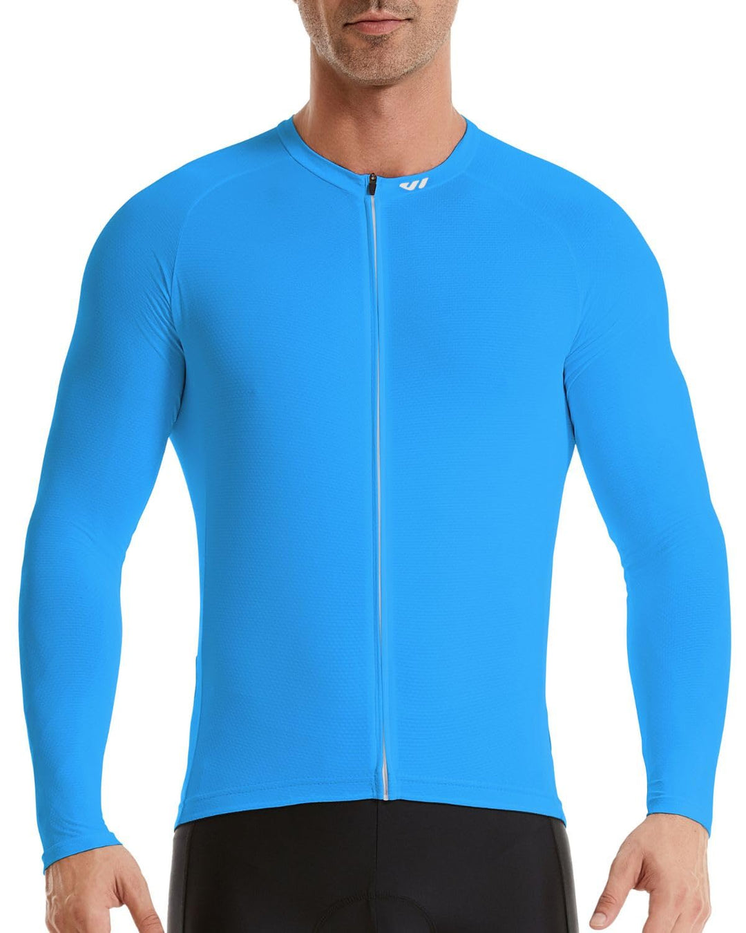 Wulibike Radtrikot Herren Langarm - Rennrad Trikot Reissverschluss mit Taschen, Frühling Herbst Atmu