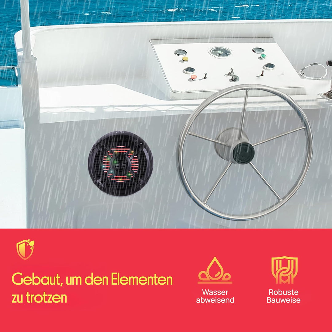 Pyle Outdoor Lautsprecher Boxen– Outdoor Speaker– Outdoor Box Wasserdicht 250W, 2-Wege Lautsprecher