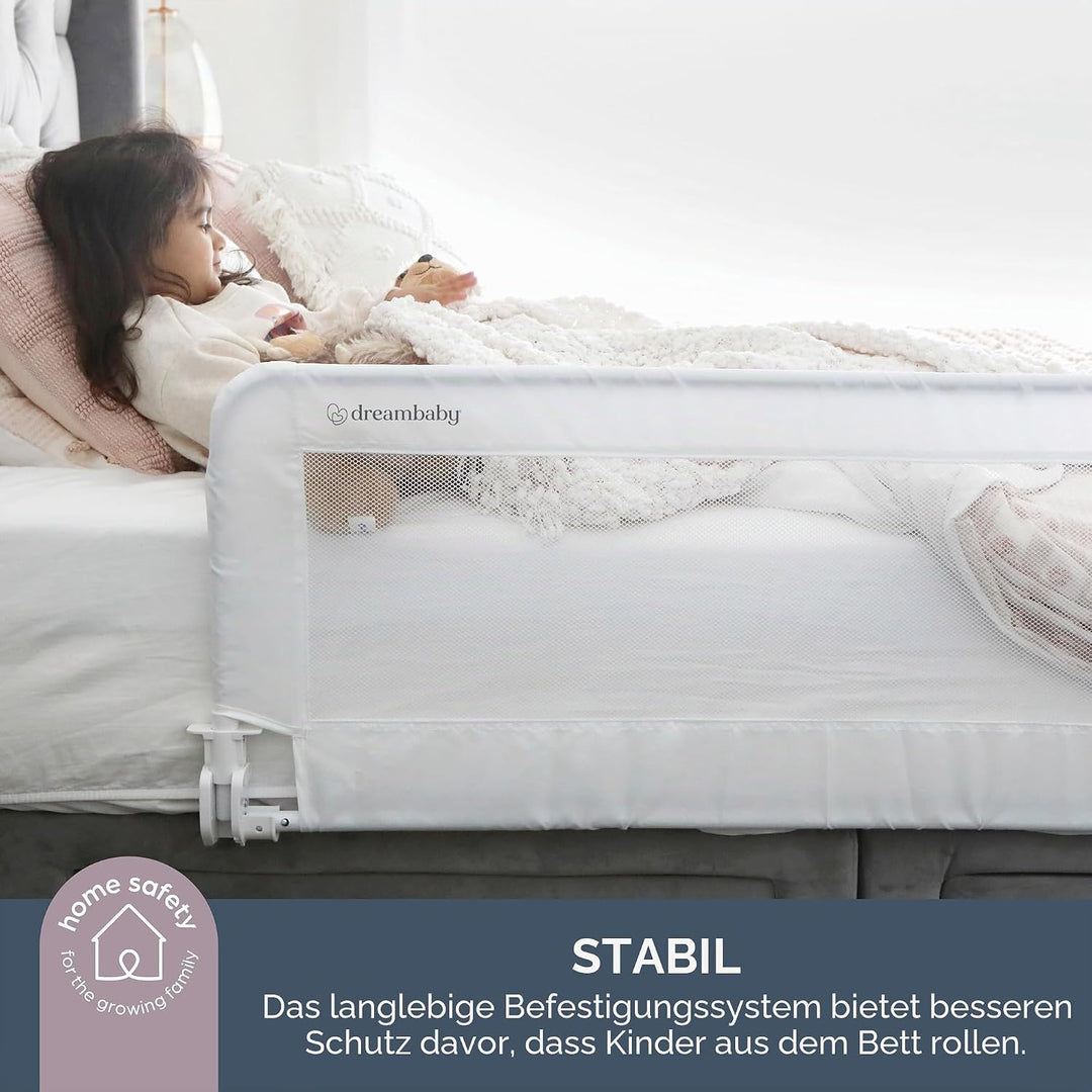 Dreambaby F719 Phoenix Bettgitter Rausfallschutz, mit Umklappfunktion & transportables Bettgitter –