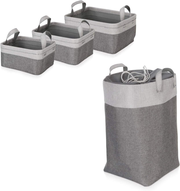 Möve Wäschekorb, Grey, Ø 30 x 50 cm