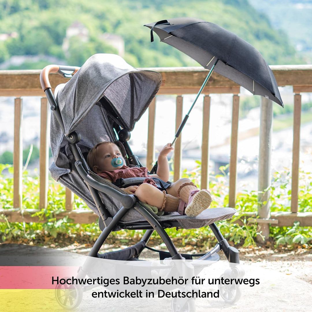 Zamboo Universal Sonnenschirm Sonnenschutz für Kinderwagen & Buggy - UV Schutz 50+ / 73 cm Durchmess
