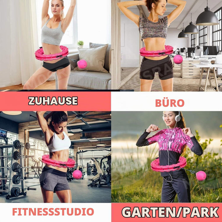 Smart Hula-Hoop-Reifen einstellbar zum Trainieren, Fitness Bauchtrainer Gymnastikreifen - SPINSLIM R