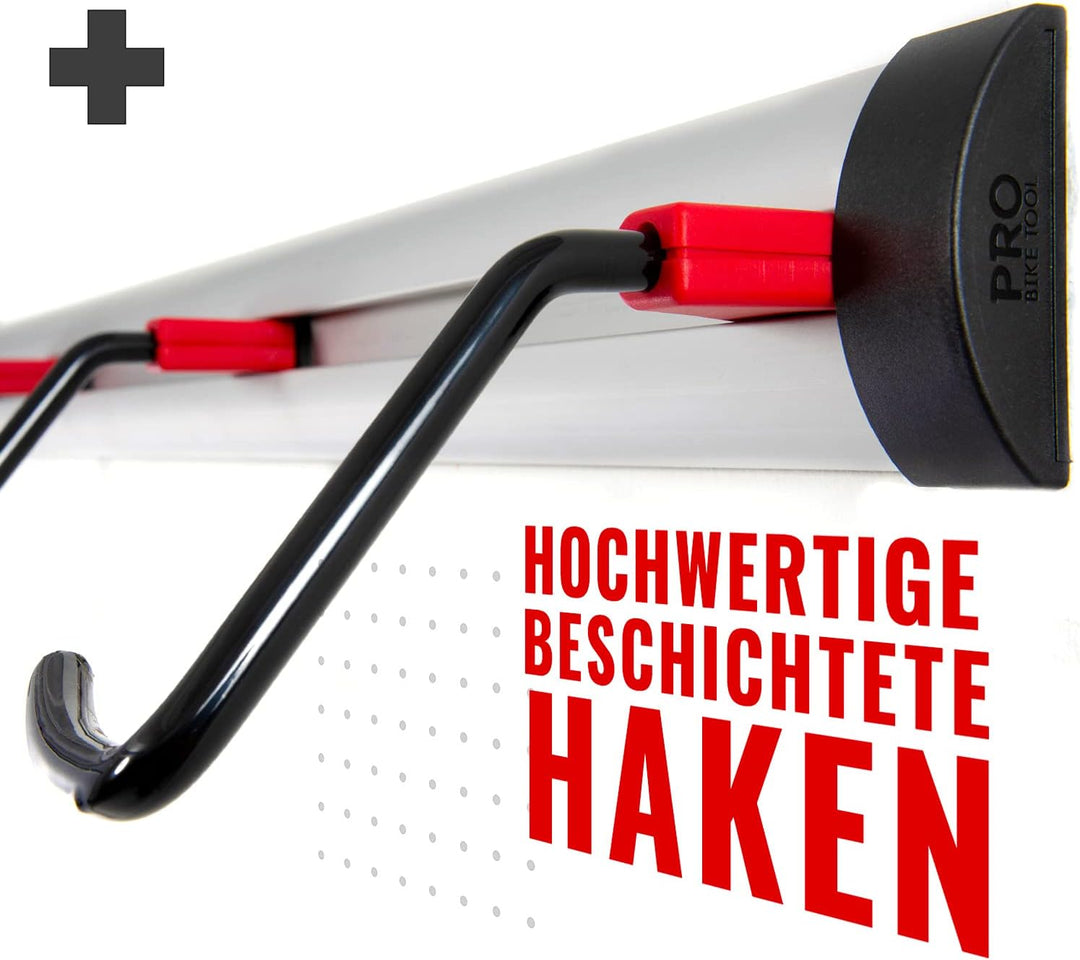 Fahrrad Wandhalterung für 3 oder 6 Fahrräder - Verstellbare Fahrradhalterung für Garage oder Wohnung