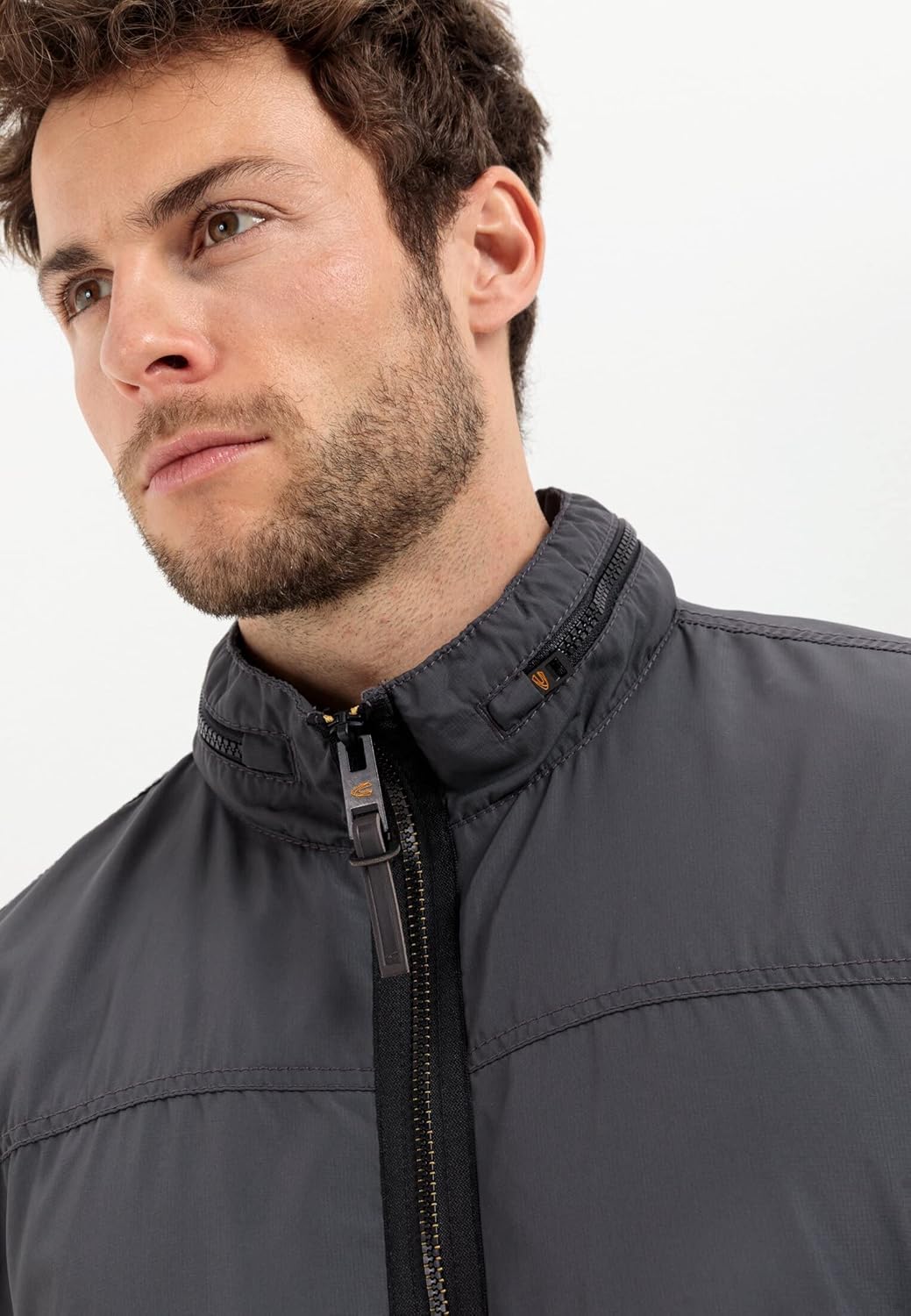 camel active Herren Leichter Blouson aus recyceltem Polyester 26 Shadow Grey, 26 Shadow Grey