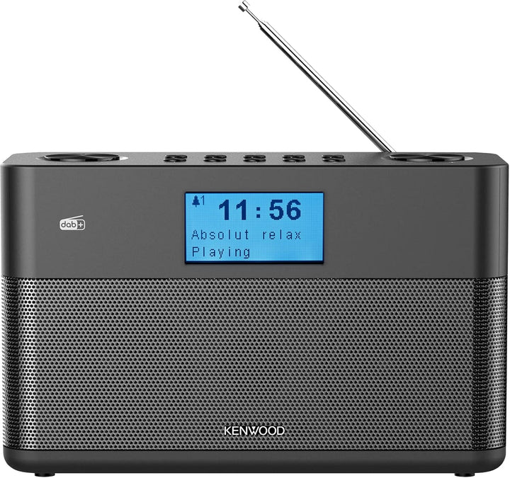 Kenwood CR-ST50DAB-B Stereo-Kompaktradio (DAB+, UKW, Bluetooth, Line-In, Kopfhöreranschluss, Weckfun
