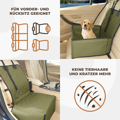 Extra Stabiler Hunde Autositz - Hochwertiger Auto Hundesitz für kleine bis mittlere Hunde - Verstärk