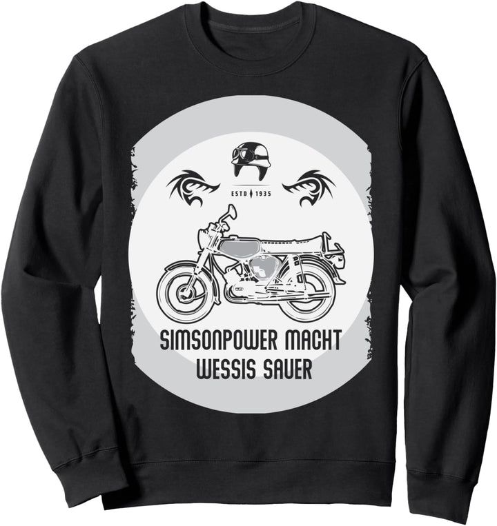 Simson Moped S51 Oldtimer Ossi Design Sweatshirt