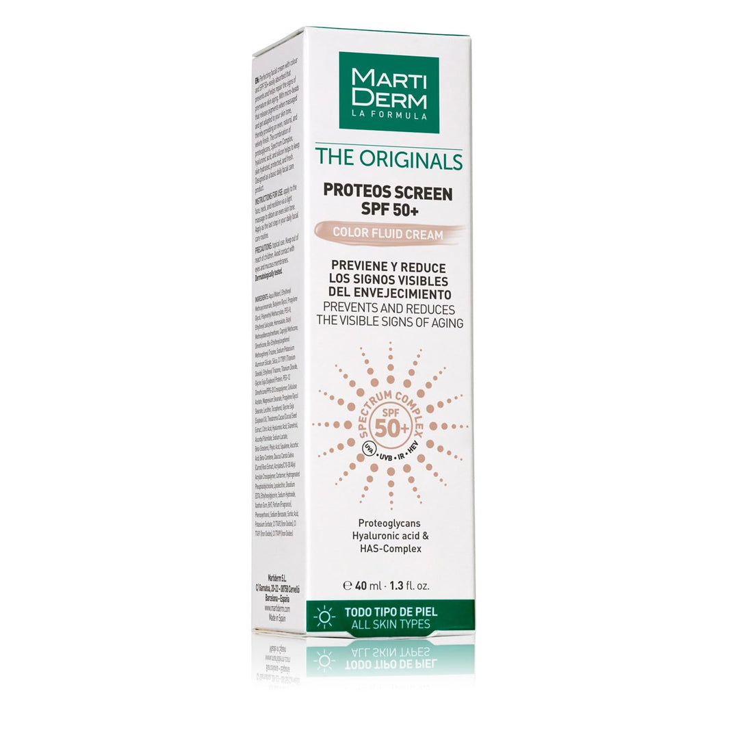 MARTIDERM PROTEOS SCREEN SPF50+ + FARBFLÜSSIGKEITSCREME 40 ML
