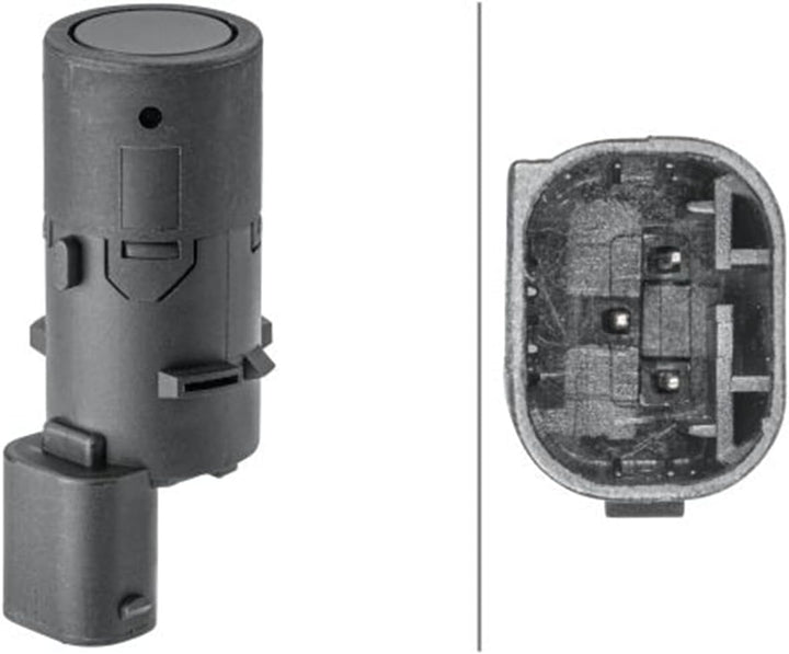 HELLA 6PX 358 141-731 Sensor, Einparkhilfe - 3-polig - gesteckt - überlackierbar