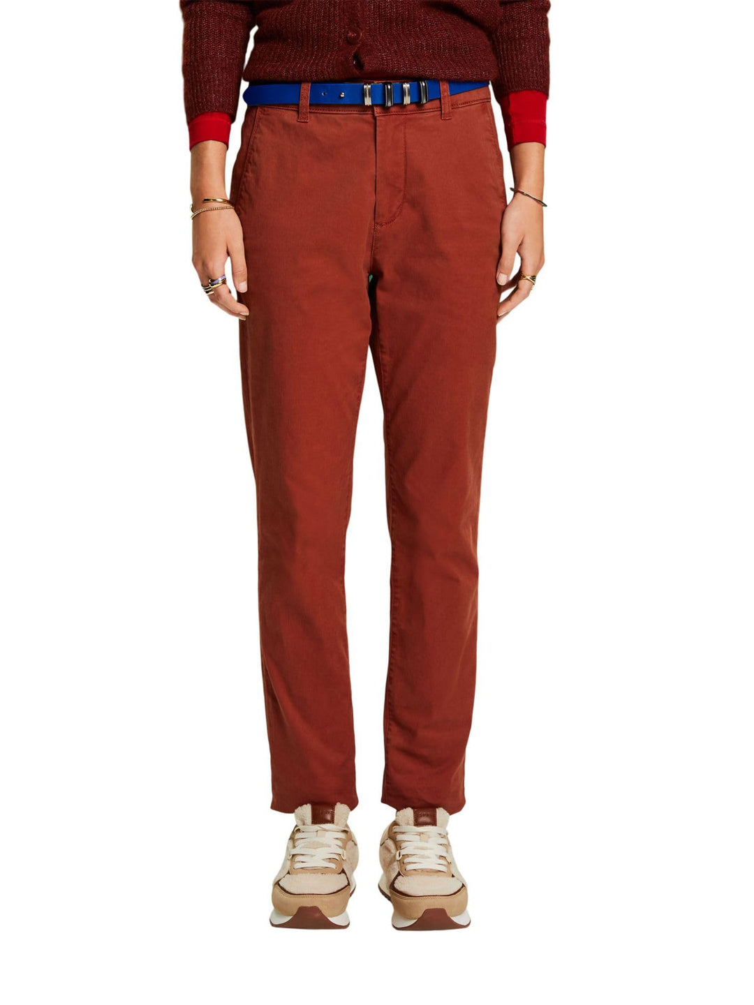 Esprit Damen Sommer Chino Hose 30W / 30L 220/Rust Brown, 30W / 30L 220/Rust Brown