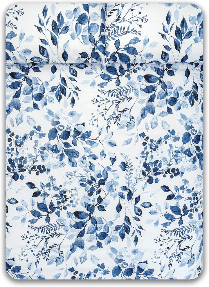 COTTON ARTean Bettwäsche-Set, Blau, für 90 x 190/200 cm, hypoallergen. Cama 90 X 190/200 Blau