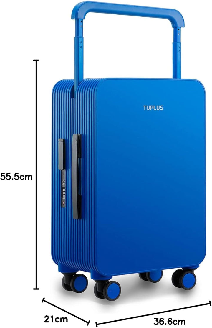 TUPLUS Koffer Trolley ABS Rollkoffer mit 4 Rollen Reisekoffer Handgepäck Hartschalenkoffer mit TSA S