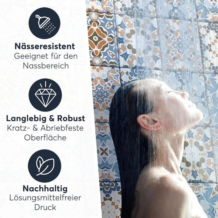 CREATISTO Mosaik-Fliesen Fliesensticker Fliesenfolie - Hochwertige Aufkleber Sticker für Fliesen I K