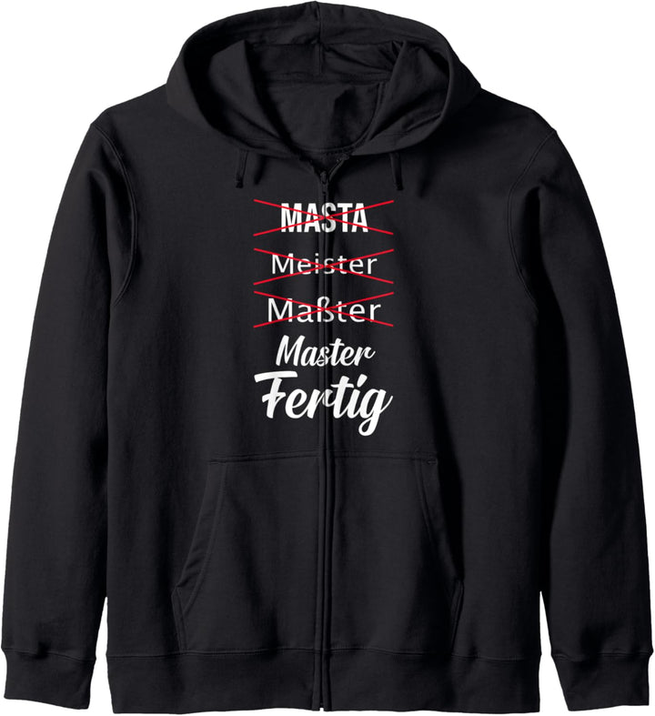 Masterabschluss Masterparty Master Mastertitel Kapuzenjacke