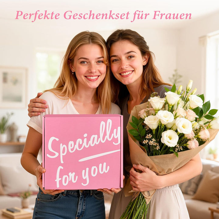 Geschenke für Frauen, Rosa Kleine Aufmerksamkeit für Freundin, Liebevolles Geschenkset für Geburtsta
