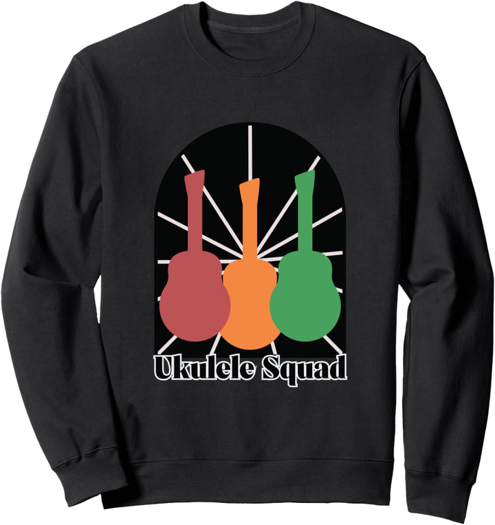 Ukulele Kader Musikerschlüssel Musiknoten Gitarre Sweatshirt