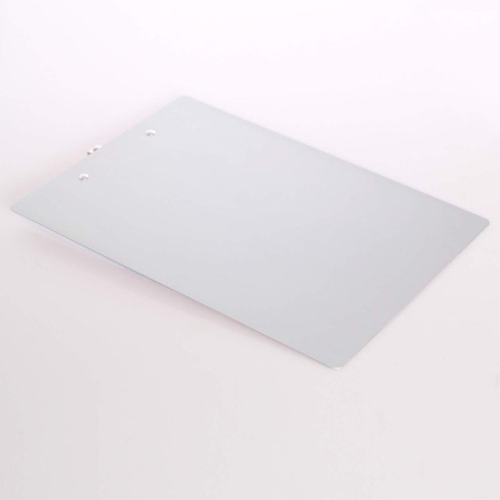 2er Alu Klemmbrett A4 mit gummierter Metalklemme, Schreibbrett DIN A4 mit Aufhängeose, Pad Halter Cl