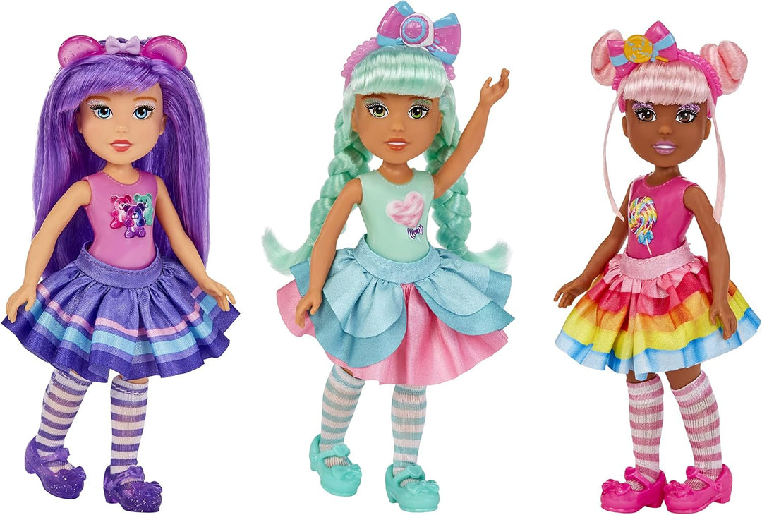 MGA Dream Bella Kleine Candy Prinzessin - Aubrey - Gummibärchen-Motiv mit Bonbonduft, 14 cm - Scratc