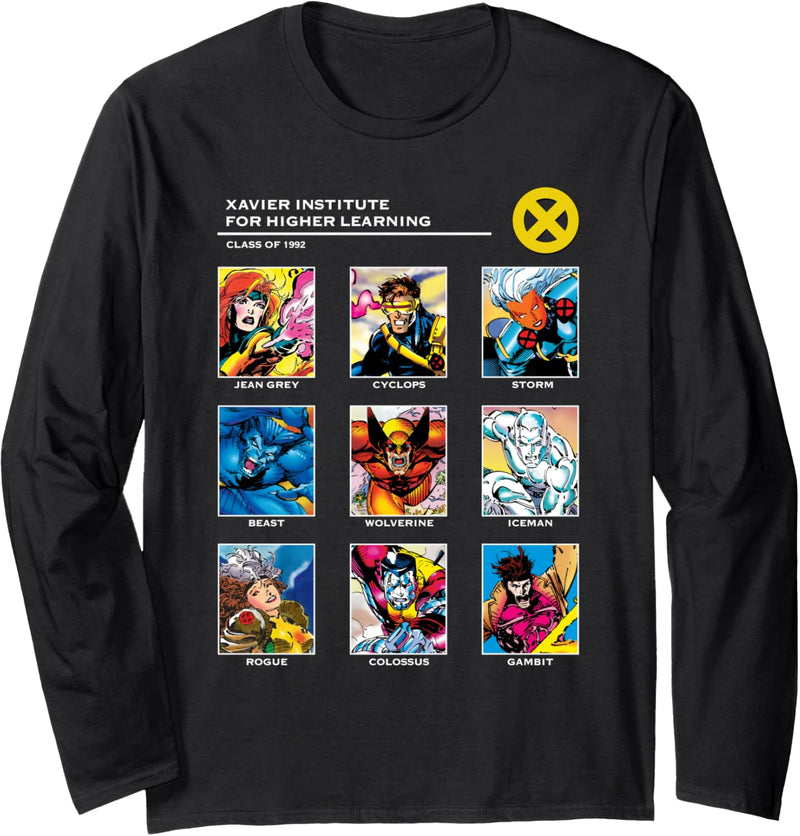 Marvel X-Men Xavier Institute 90s Langarmshirt