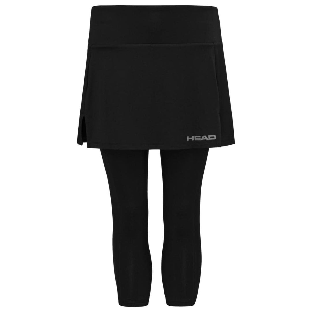 HEAD Damen Club 3/4 Tights Skort W Skorts XS Schwarz, XS Schwarz