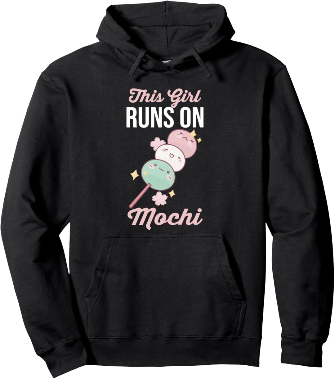 Dieses Mädchen läuft auf Mochi Pullover Hoodie
