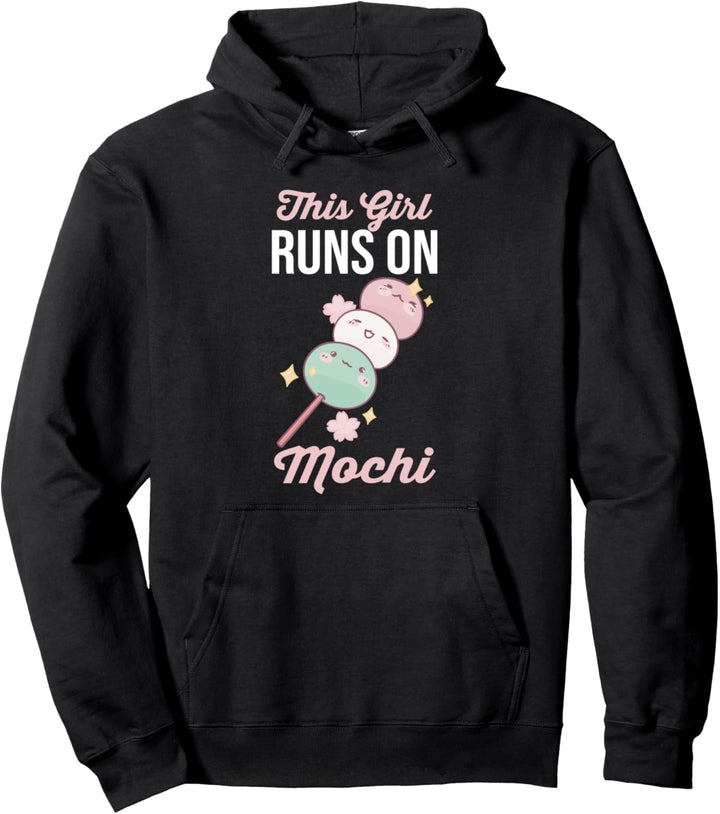 Dieses Mädchen läuft auf Mochi Pullover Hoodie