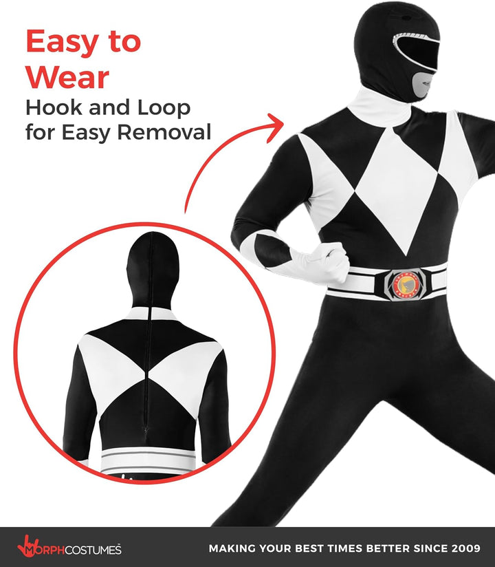 Morphsuits Power-Rangers-Kostüm Schwarz L, Schwarz L