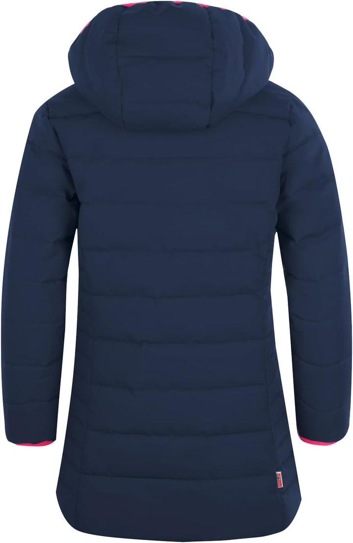 Trollkids Mädchen Wintermantel Winterjacke Stanavanger 92 Marineblau / Pink, 92 Marineblau / Pink
