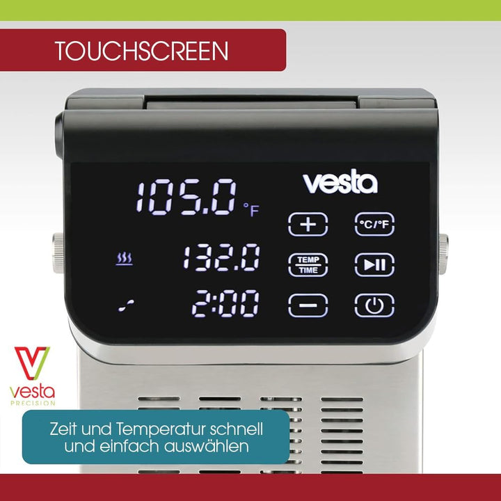 Vesta Precision Imersa Expert SV320 Professioneller Thermozirkulator zum Kochen bei niedrigen Temper
