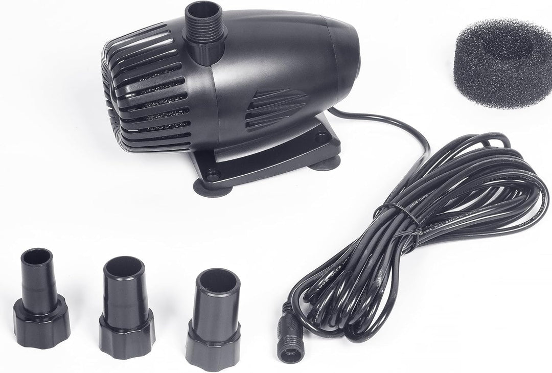 Biling Wasserpumpe 35W 2100 l/h für 50W–70W Solar Teichpumpe mit Filter und Trockenlaufschutz, Solar
