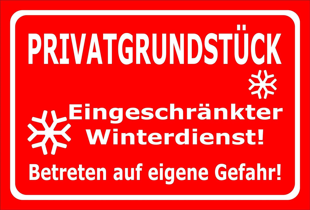 Melis Folienwerkstatt Schild Privat-grundstück - 60x40cm - 3mm Aluverbund – 20 VAR S00018-118-D 60x4